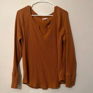 🌺KNOX ROSE Plus Size Waffle Print Long Sleeve